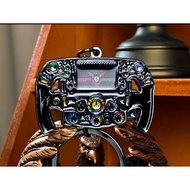 Ferrari SF-25 Hamilton Edition F1 Steering Wheel Keychain 2025 Livery Pixel Art Alloy Key Ring F1 Ra