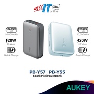 Aukey PB-Y55 10000mAh | PB-Y57 20000mAh Spark Mini Powerbank