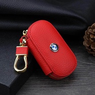 1 Set Leather Key Wallet Car Key Case Cover Holder Bag Key Chain For For BMW E90 F10 F30 E34 F20 X5 