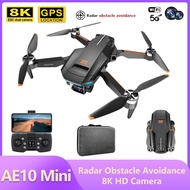 New AE10 Drone 8K Dual Camera Three-axis GPS Obstacle Avoidance EIS Anti Shaking Pan Tilt Folding Quadcopter RC Helicopter