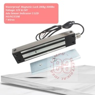 Waterproof Magnetic Lock Emlock 280Kg 600Lbs 7kbl 12V & 24V, Led & Quality Sensor