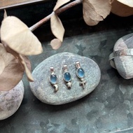 美好石光-海水藍寶石-純銀項鍊