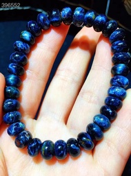 Natural Blue Pietersite Abacus Beads Bracelet Stretch Jewelry 8.4X5mm Yellow Pietersite Healing Stone From Namibia AAAAAA