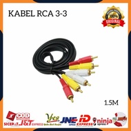 RCA TO RCA CABLE / RCA TO RCA VIDEO AV CABLE / AUDIO 3 3 3 HIGH QUALITY RCA TO RCA CABLE 1.5 / MINI 