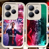 H84 Neymar Barcelona White Casing for Tecno POP Spark GO1S 8 4 9 20 GO 7 Pova 5 GO1 6 Camon 12 GO2 4