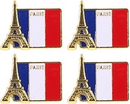 4pcs Country Enamel Pins Dubai Flag Lapel Pin Dubai Brooch Metal Patriotic Badge Dubai Souvenir for