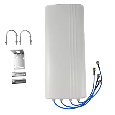 4G 5G 4X4 MIMO Outdoor High Gain Panel Antenna 4 Ports LTE External Antenna, Suitable for 4G/5G Rout