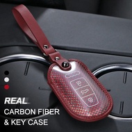 TPIC Carbon Car Key Case Cover Fob Shell For Audi A4 B7 B8 B9 A6 C6 C5 C8 A1 Q3 A3 8I 8P A7 Q7 4M RS