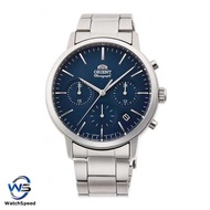 Orient RA-KV0301L00C Quartz Contemporary Chronograph Blue Japan Made Men's Watch RA-KV0301L