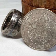 efans伊凡斯幣戒坊-墨西哥 5披索手工製錢幣戒指