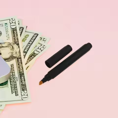 4Pcs Chisel Tip Money Checker Pen Counterfeit Currency Banknote Authenticity Tester Portable Fraud P