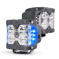 Accesorios Para Carros 3 Inch Blue Flashing Light Side Shooters Strobe Work Light For Off Road 4x4