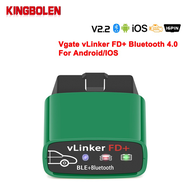Vgate VLinker FD + ELM327บลูทูธ4.0 ELM 327 OBD2วินิจฉัยรถ OBD 2เครื่องสแกนเนอร์ J2534 MS สามารถอัตโน