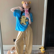 terno for woman pantulog pantulog terno for women terno pantulog for woman Cartoon Cute Striped Paja
