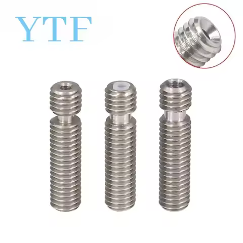 E3D V5 HeatBreak Hotend Throat For 1.75/3.0mm Filament All-Metal/ With PTFE Stainless Steel Remote F