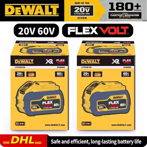 Original Flexvolt DEWALT 20V/60V Battery DCB606 DCB205 DCB206 DCB209 Power Tool 20V Battery 5AH 6AH 