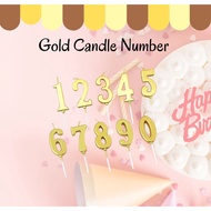 Gold Candle Number(1,2,3,4,5,6,7,8,9,0)