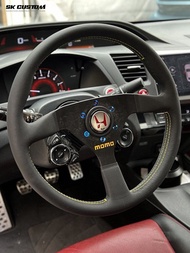 อุปกรณ์ตกแต่งรถยนต์ SK CUSTOM ที่ปรับปรุงเพื่อการแข่งขันแบบคาร์บอนไฟเบอร์พร้อมปุ่มหลายฟังก์ชันสำหรับ