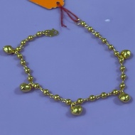 Rantai Tangan Design Bola Padu Gantung Love Emas916 5.58g