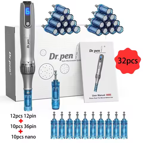 Dr Pen Ultima M8S-W With Needles gifts Wireless Professional MTS Derma Pen For BB Glow Beauty Salon 