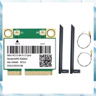 [W F S B] 9260AC WiFi Card 2033M 2.4G/5G Dual-Band Gigabit Wireless Network Card BT5.0 MINIPCIE WiFi