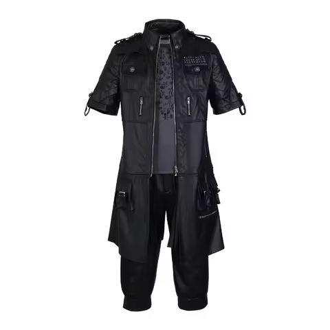 Anime FF XV Noctis Lucis Caelum Cosplay Costume Prince Black Kingly Party Uniform Halloween Outfits