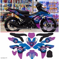 Exciter 155 Boss Sticker Blue Purple, Team Decal Ex155