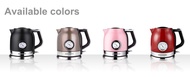 1.8L Electric Kettle Stainless Steel Tea Coffee Thermo Pot Kitchen