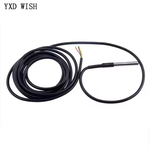 DS18B20 10M Waterproof Digital Temperature Temp Sensor Cable Probe 18B20 10 Meter 1000CM Cable Probe