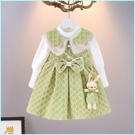 Hot selling  Girls Dress Spring And Autumn 2025 New Baby Girl Autumn Long-sleeved Dress Childrens Pr