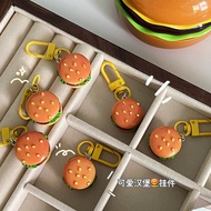 Simulation Food Burger Keychain Pendant
