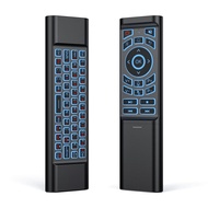 KEBETEME Remote Control Air Mouse Voice Gyroscope 7 Color Backlit Keyboard Dual Mode 2.4G BT5.2 Wire
