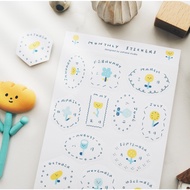 Right Hand Superman Flower/Month Sticker