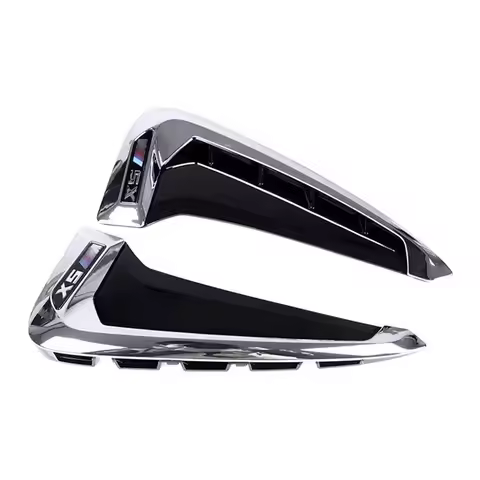 For BMW X5 F15 X5M F85 2014-2018 Xdrive Logo M Logo ABS Silver/Black car shark gill side fender vent