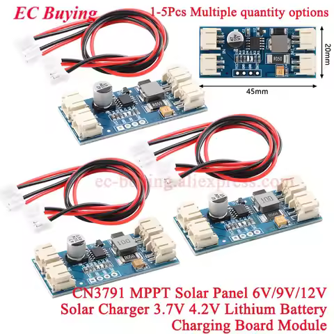 CN3791 MPPT Solar Panel 6V/9V/12V 2A 1 Cell Lithium Battery Charger Charging Board 3.7V 4.2V DC-DC R