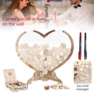 Wedding Guest Book Drop Heart-shape Guest Book Transparent Wedding Love Acrylic Guest Book Personali