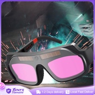 Auto Darkening Welding Glasses Solar-Powered, Adjustable Shade 6-13, UV/IR Protection