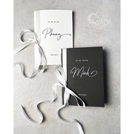 Vows book - Wedding promise card - Model 44