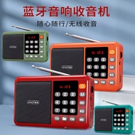 AMOI H832 Mini Portable FM Radio Micro-SD Card USB With Antenna Speaker Bluetooth MP3 Player (夏新) +多