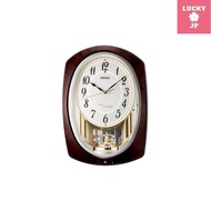 Seiko Clock wall clock, melody clock, electric wave, analog, dark brown marble, 366 x 254 x 84 mm AM265B