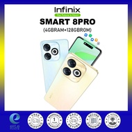 Infinix Smart 8 Pro (128GB ROM+4GB RAM) 5000mAh Long-Standing Battery Type-C Charging, 6.6" Side Fin