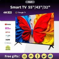 [Free setup] 99%New 32 Inch Smart TV Android TV Google Digital TV HDR 10 Netflix Youtube