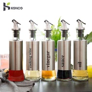 KONCO 1Piece Olive Oil Vinegar Sauce Dispenser Bottle, Stainless Steel Olive Oil Dispensing, Sauce Cruet Dispenser Bottle