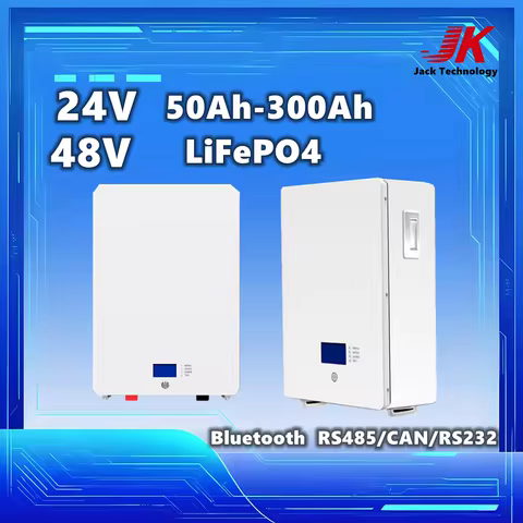 JK 24V 48V 2KW 3KW 5KW Solar energy 100ah 150ah 200ah 50ah Lithium Lifepo4 Battery for Energy Storag