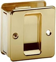 SCHLAGE LOCK CO SC990B-605 Schlage Sc990B3 Door Pull, 2-3/4 In L 2-1/2 In D, Solid, Bright Brass