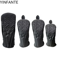 NEEDWAY Golf Wood Cover, PU Leather Waterproof Golf Headcover, Protective Cover Mallet Putter Hybrid