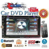 Caliber CAR DVD Player 6.95" Screen Universal Fitting FULL HD 2-DIN RADIO FM / USB / MICRO SD / Blue