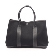 【二手】愛馬仕 HERMES 托特包 Garden Party PM 黑色皮革 Garden Party PM 黑色 女士二手 B