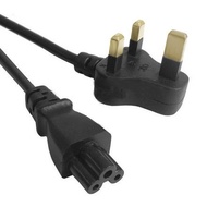 Copper Wire 3 Prong Style UK Notebook C5 Power Cord, Cable Length: 1.2m For Laptop Adapter Asus / Lenovo / Acer
