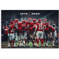 ChicReed Patrick Mahomes Poster Football Picture 2 Canvas Poster Wall Art Decor Print Picture Painti